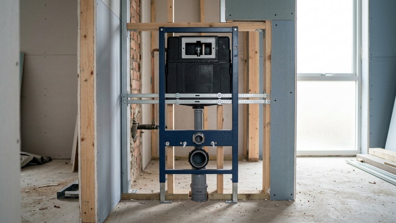 Bâti-support pour WC suspendu avec dimensions de hauteur et largeur