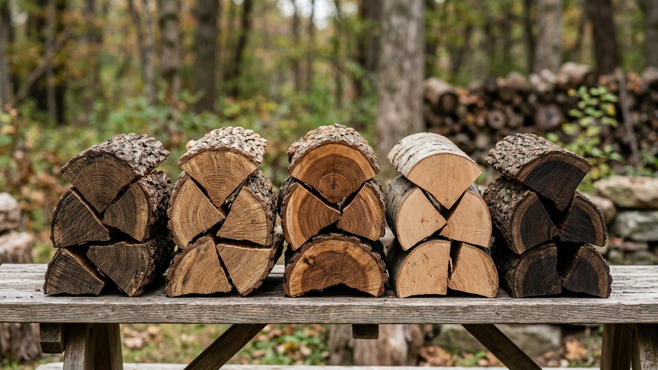 Comparaison visuelle des essences de bois de chauffage