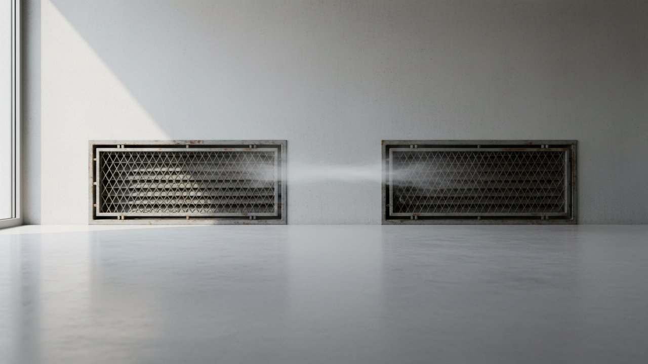 Bouches d'aération grillagées pour ventilation naturelle du vide sanitaire