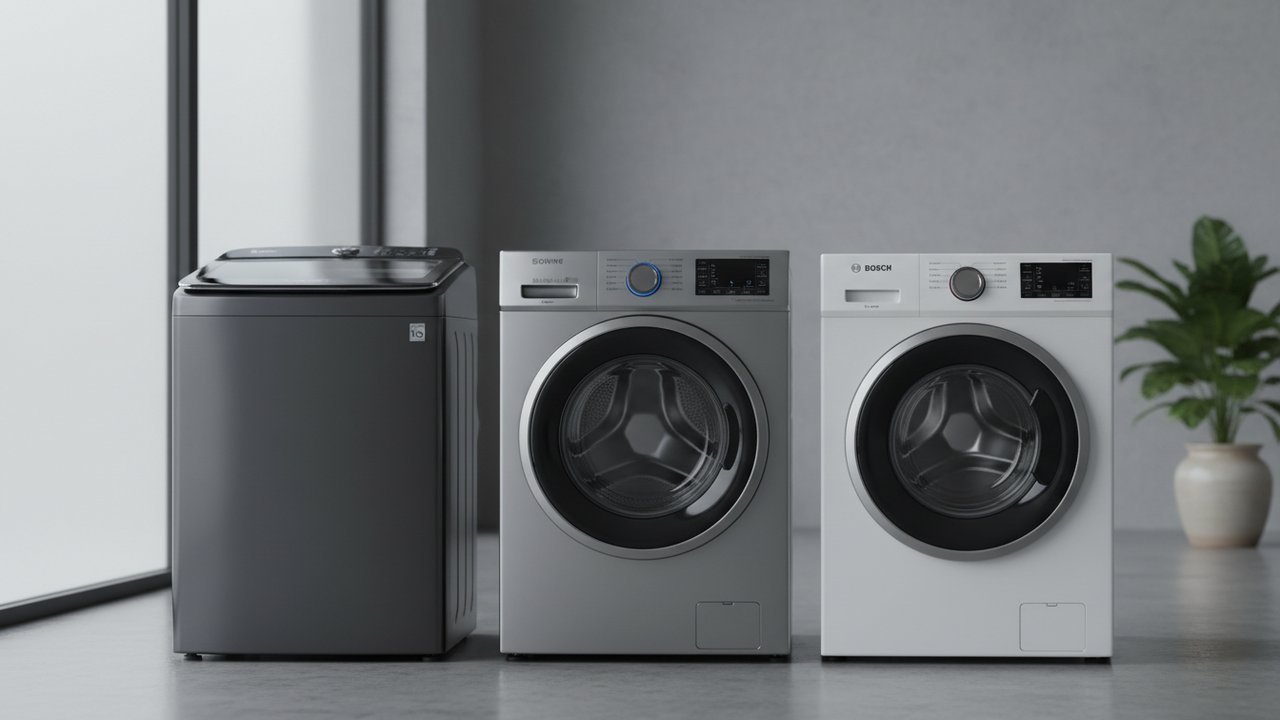Comparaison entre lave-linge LG, Samsung et Bosch