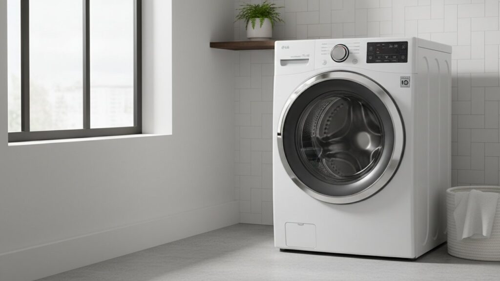 Lave-linge LG avec hublot et écran digital