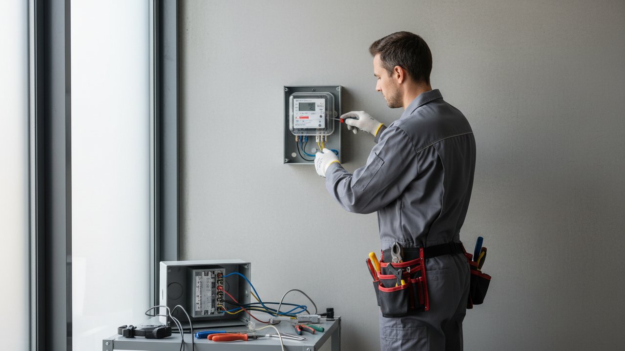 Remplacement d'un compteur triphasé par un compteur monophasé