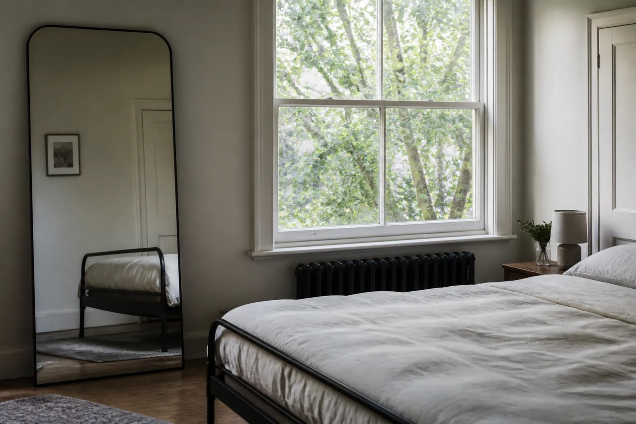 Aménager chambre 9m2 avec miroir et couleurs claires